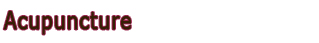 acupuncture